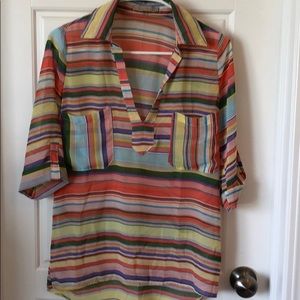 S ModCloth 3/4 sleeve chiffon top.